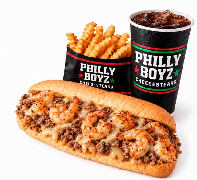 Philly Surf & Turf Cheesesteak Combo.