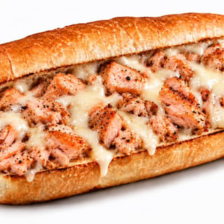 Salmon Philly Cheesesteak
