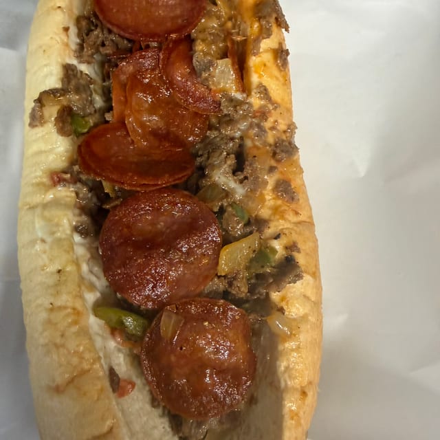 Pizza Cheesesteak.