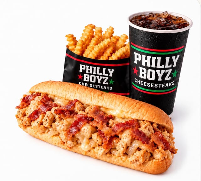 Chicken Bacon Philly Combo.