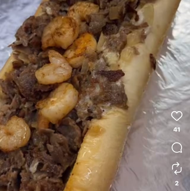 Philly Surf & Turf Cheesesteak Combo.