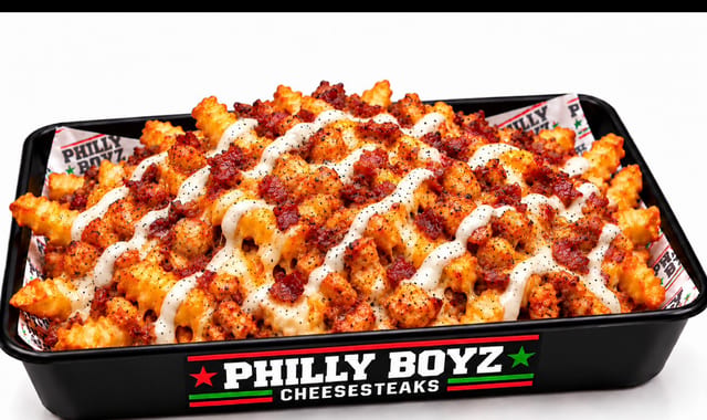 Buffalo Chicken Loaded Fries.