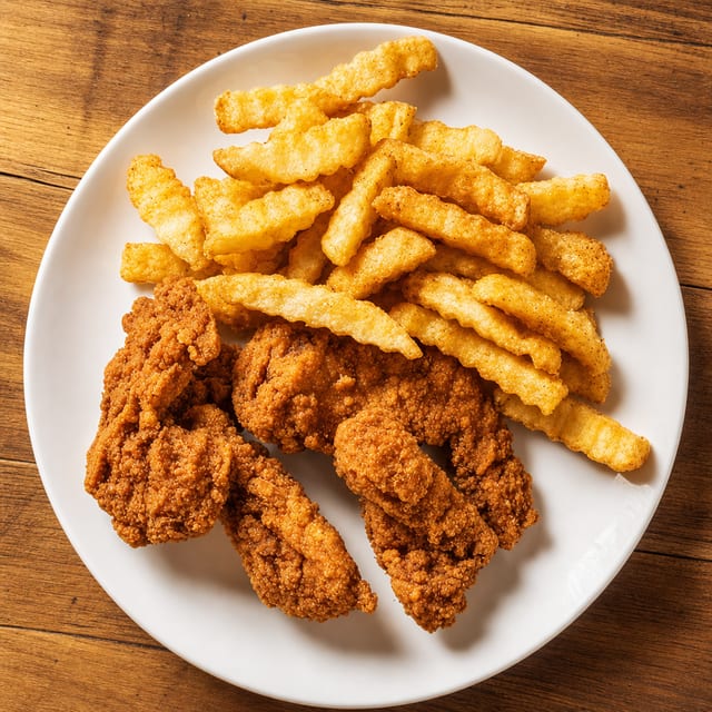 Kids Chicken Finger & Fries.