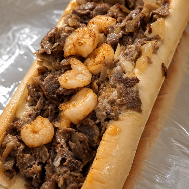 Philly Surf & Turf Cheesesteak Combo.