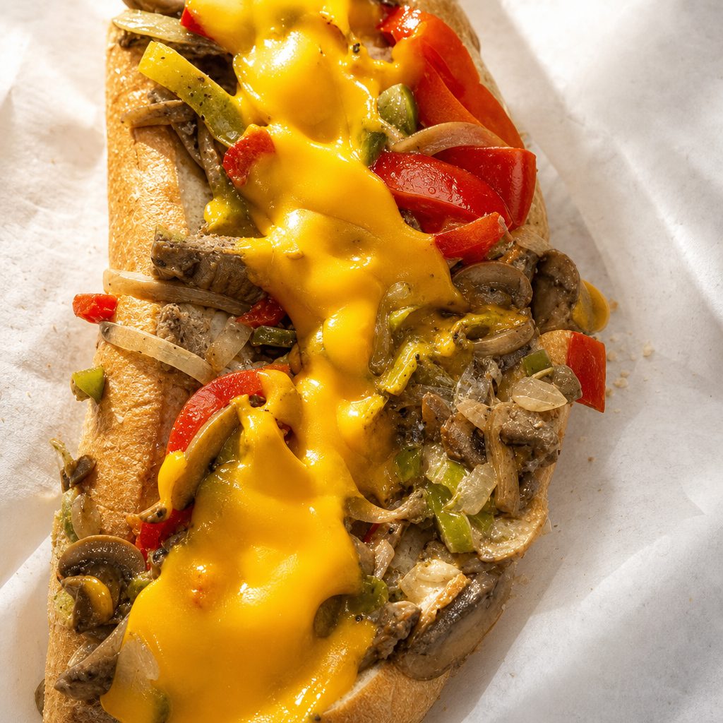 Veggie Philly Cheesesteak.