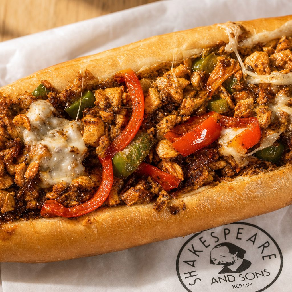 Salmon Philly Cheesesteak.