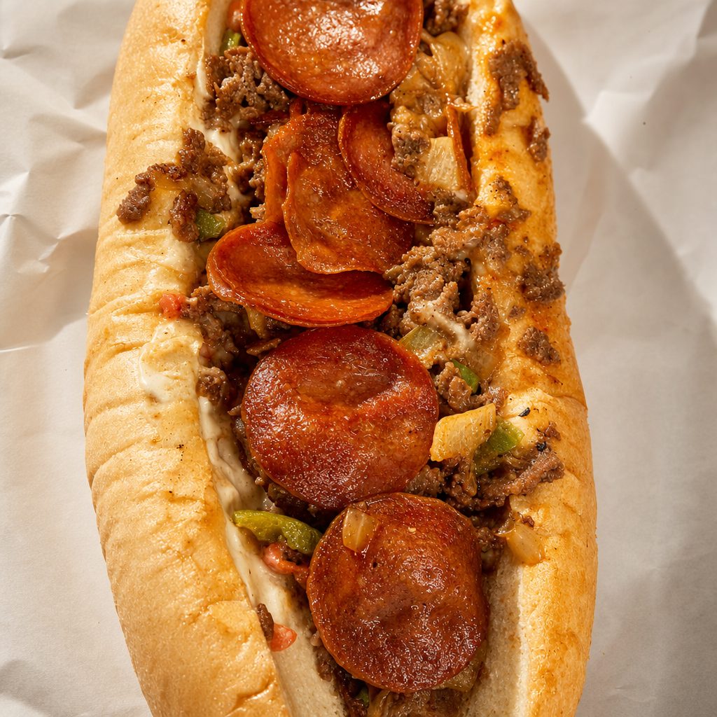 Pizza Cheesesteak.